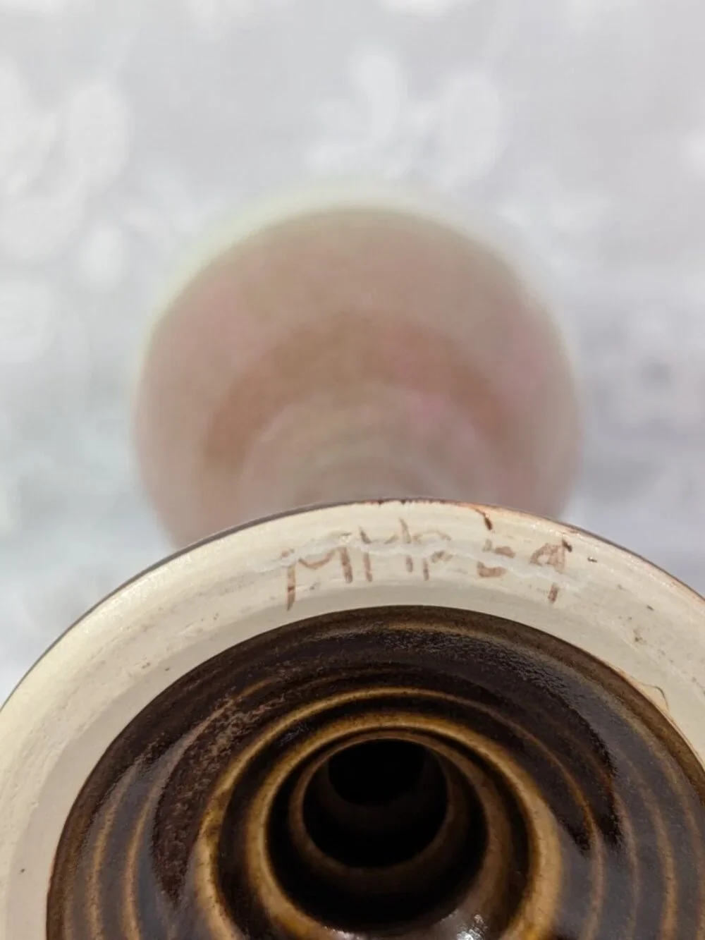 Handmade tall pottery